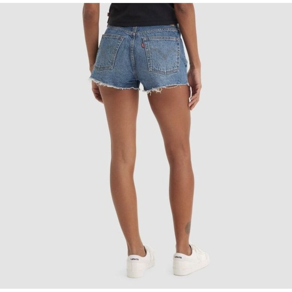 SP. Levi's 501 Original Fit High-Rise Women's Jean Shorts - Darn It Now - 31 - Picture 3 of 3